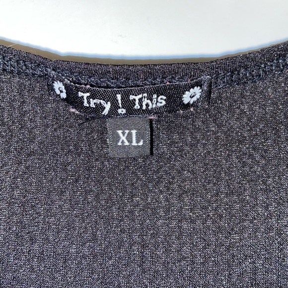 Try This Racerback Black Mini Dress XL - Picture 2 of 8